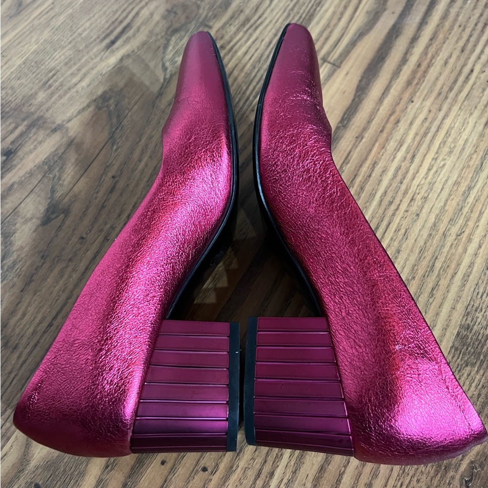 Fluevog Effortless family "Bebe" in metallic pink, size 7 - Picture 5 of 14